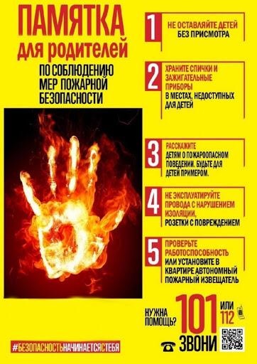 Правила пожарной безопасности для детей и родителей